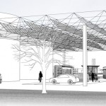 Marktplatz mit CNG-Tankstelle
